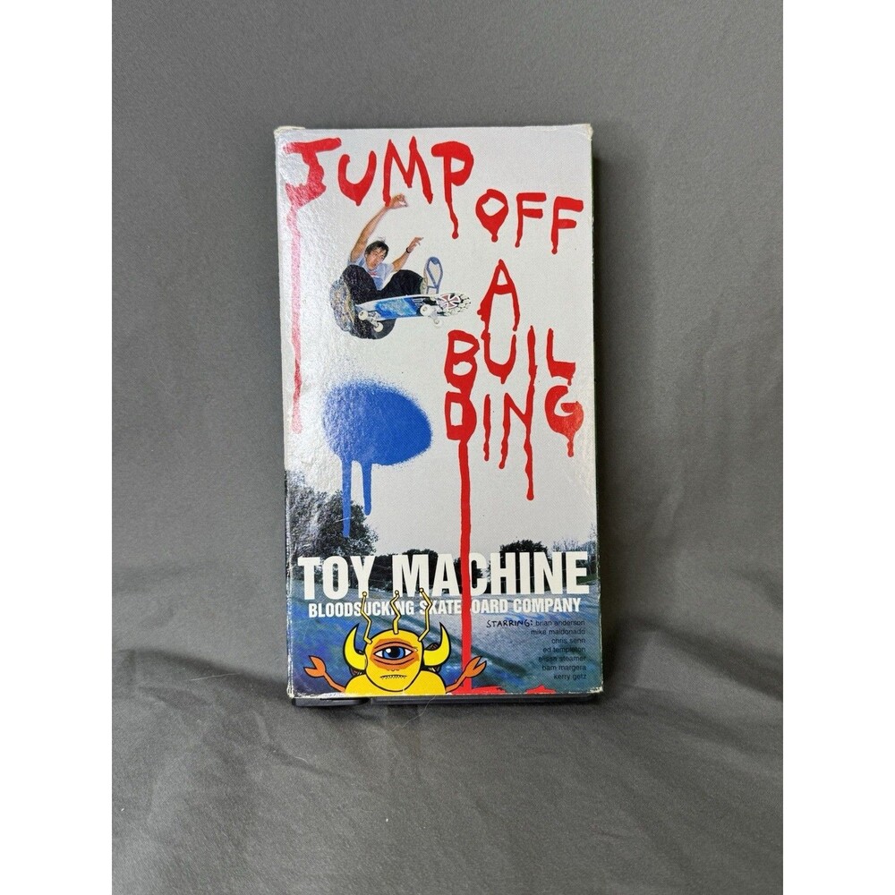 Toy Machine Jump Off A Building Vintage VHS Skate Surf Snow Skateboard Video VTG